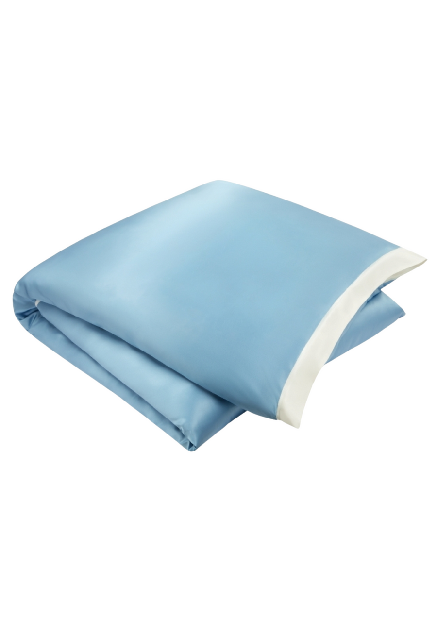 Summerhill Blue Silk Duvet Cover