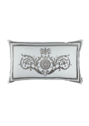 Paris Lg Rectangle Pillow White Steel 18X30