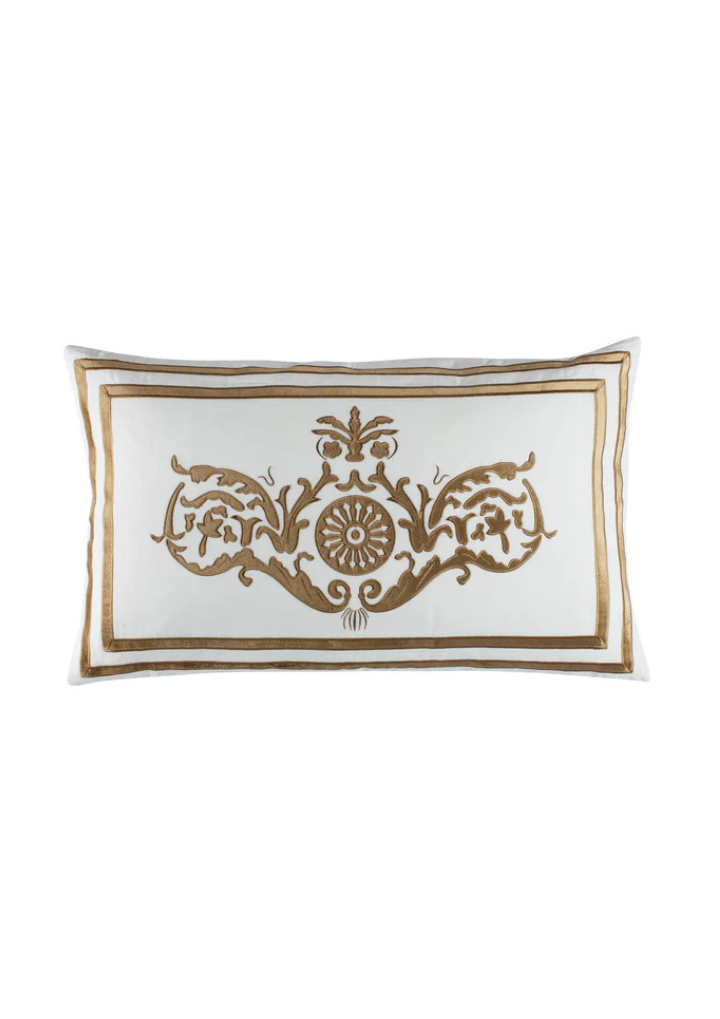 Paris Rectangle Pillow White Straw