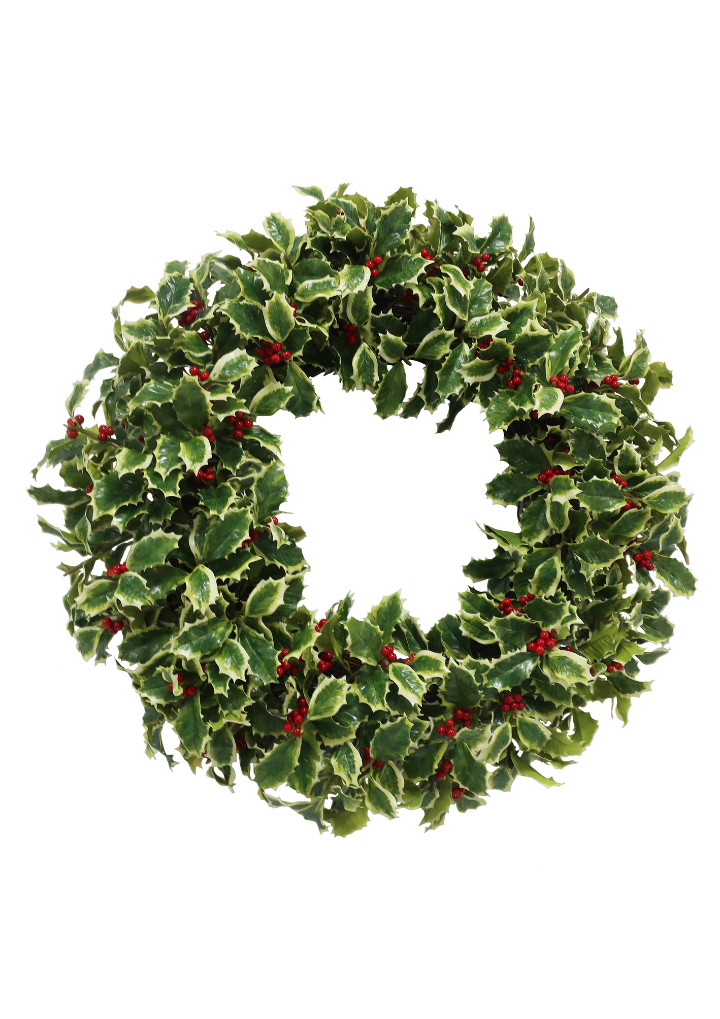 Holly Branch Wreath