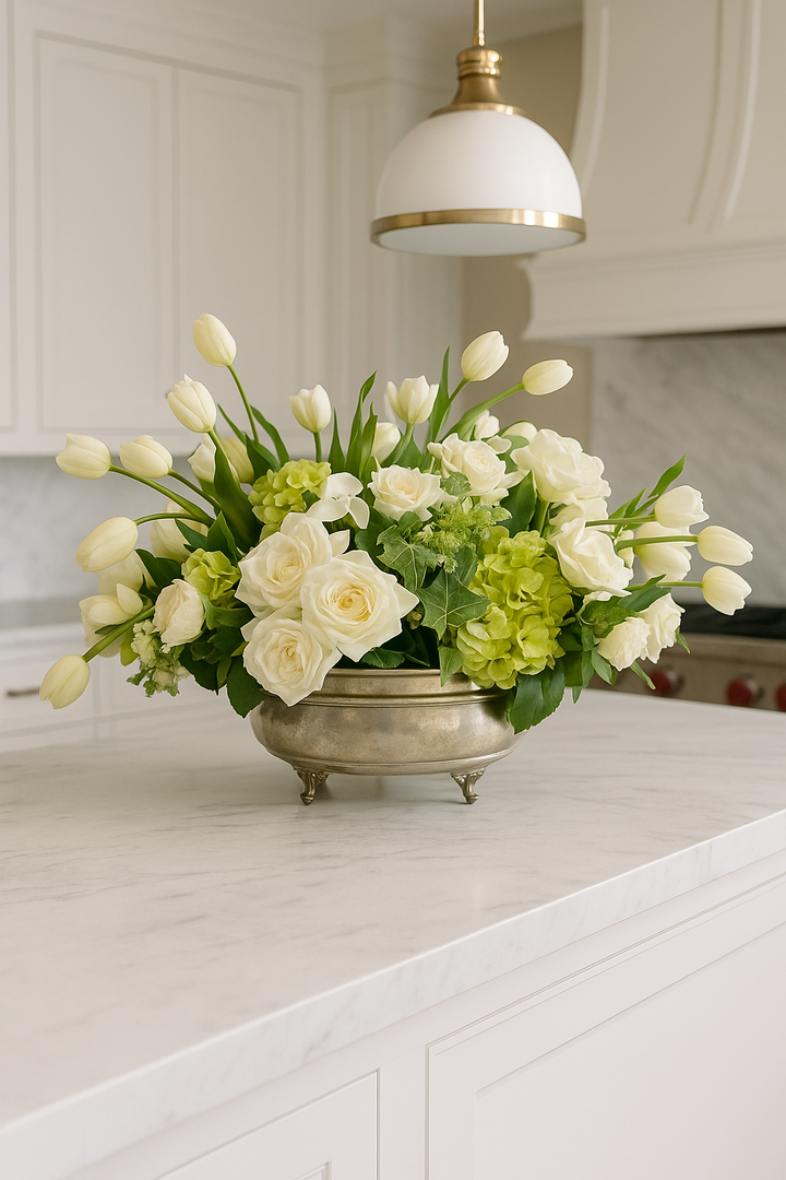Rose Tulip Centerpiece