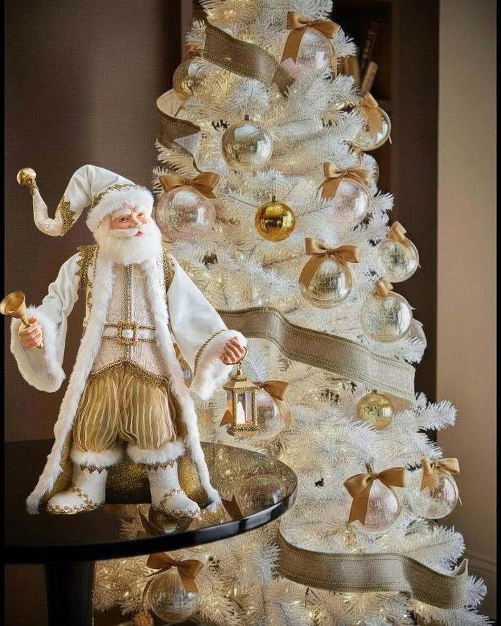 Golden Leaf Santa Tabletop