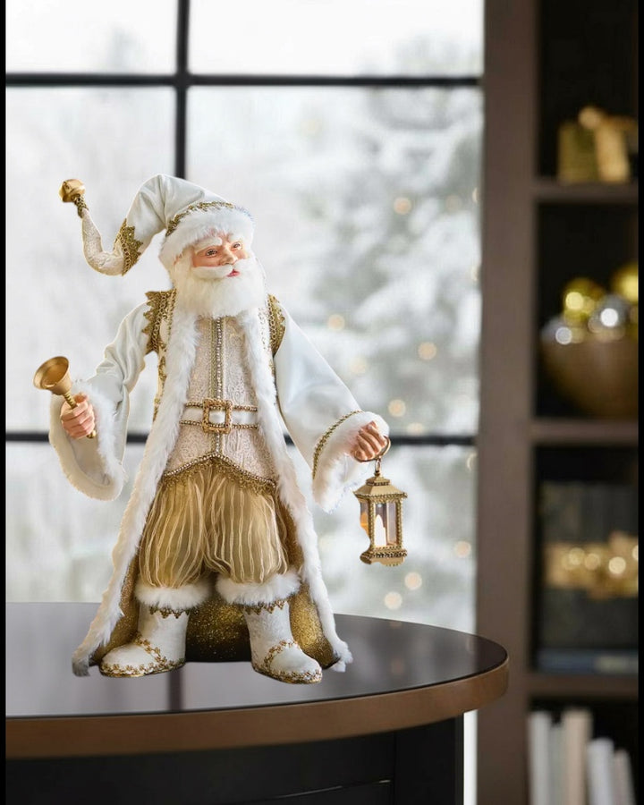 Golden Leaf Santa Tabletop