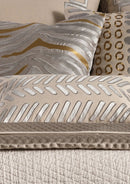 Peru Rectangle Pillow Dark Sand / Platinum