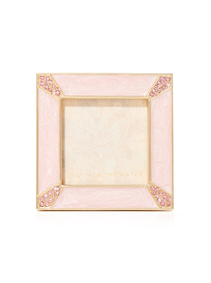 Leland Pavé Corner 2" Frame - Baby Pink