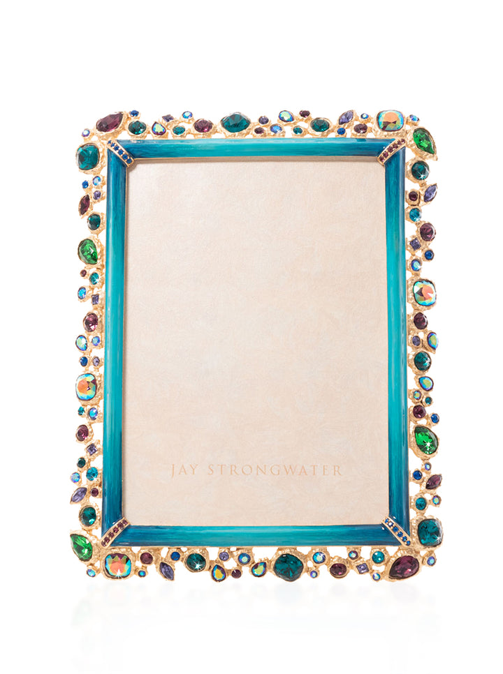 Leslie Bejeweled 5" x 7" Frame - Peacock
